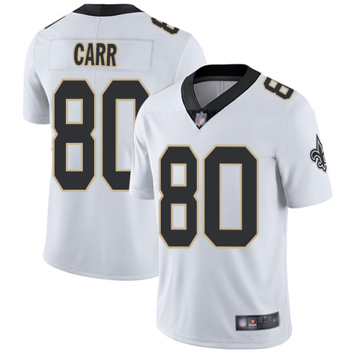 Men New Orleans Saints Limited White Austin Carr Road Jersey NFL Football 80 Vapor Untouchable Jersey